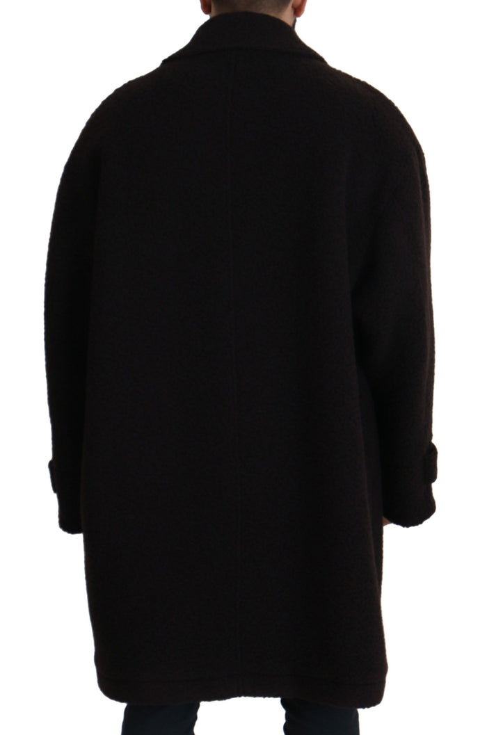 Dolce & Gabbana 45% Alpaca coat in black