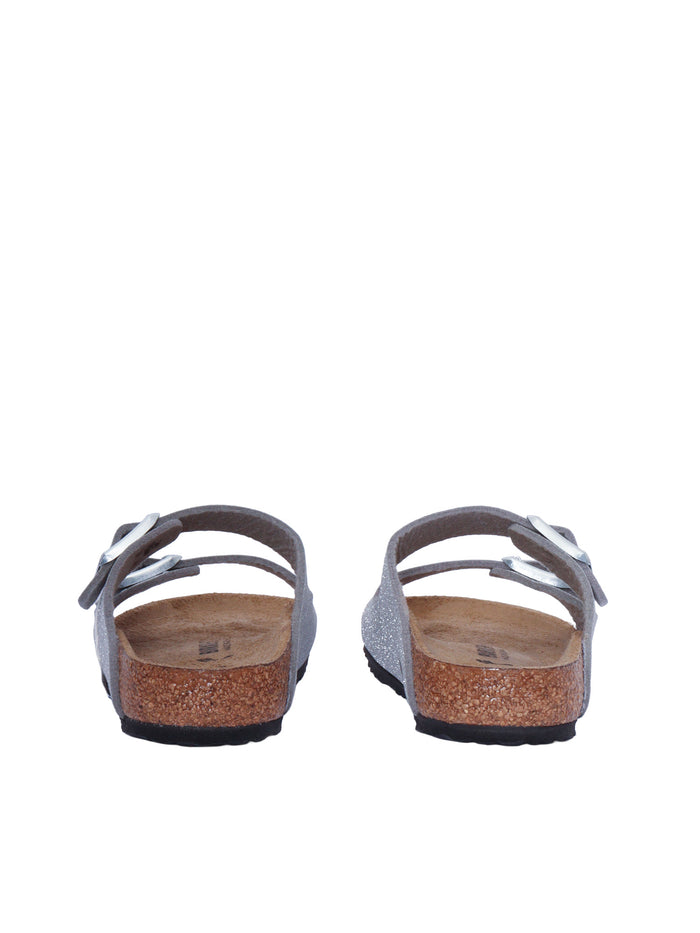 Arizona Kids Shiny Glitter Silver, Synthetics Eva Sole In Ciabattina