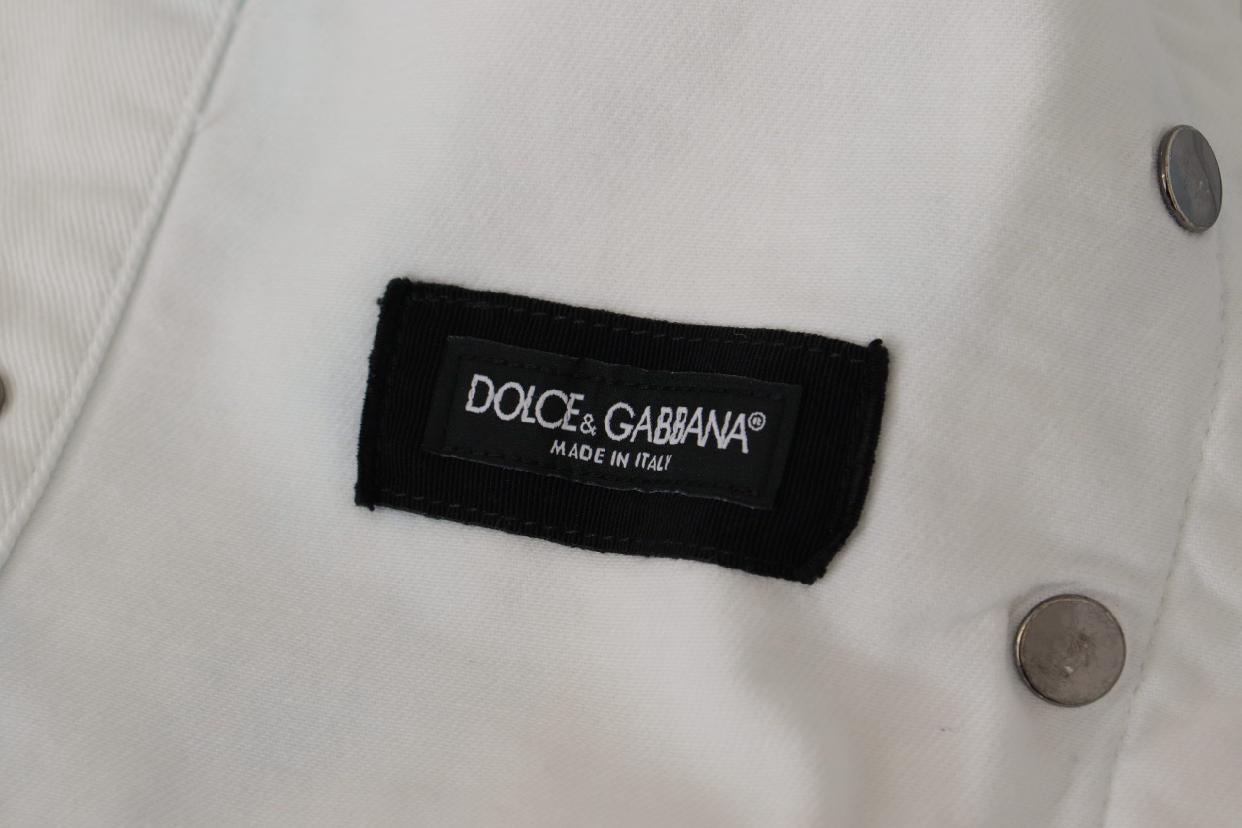 Dolce & Gabbana 98% Cotton jacket in white — view 5
