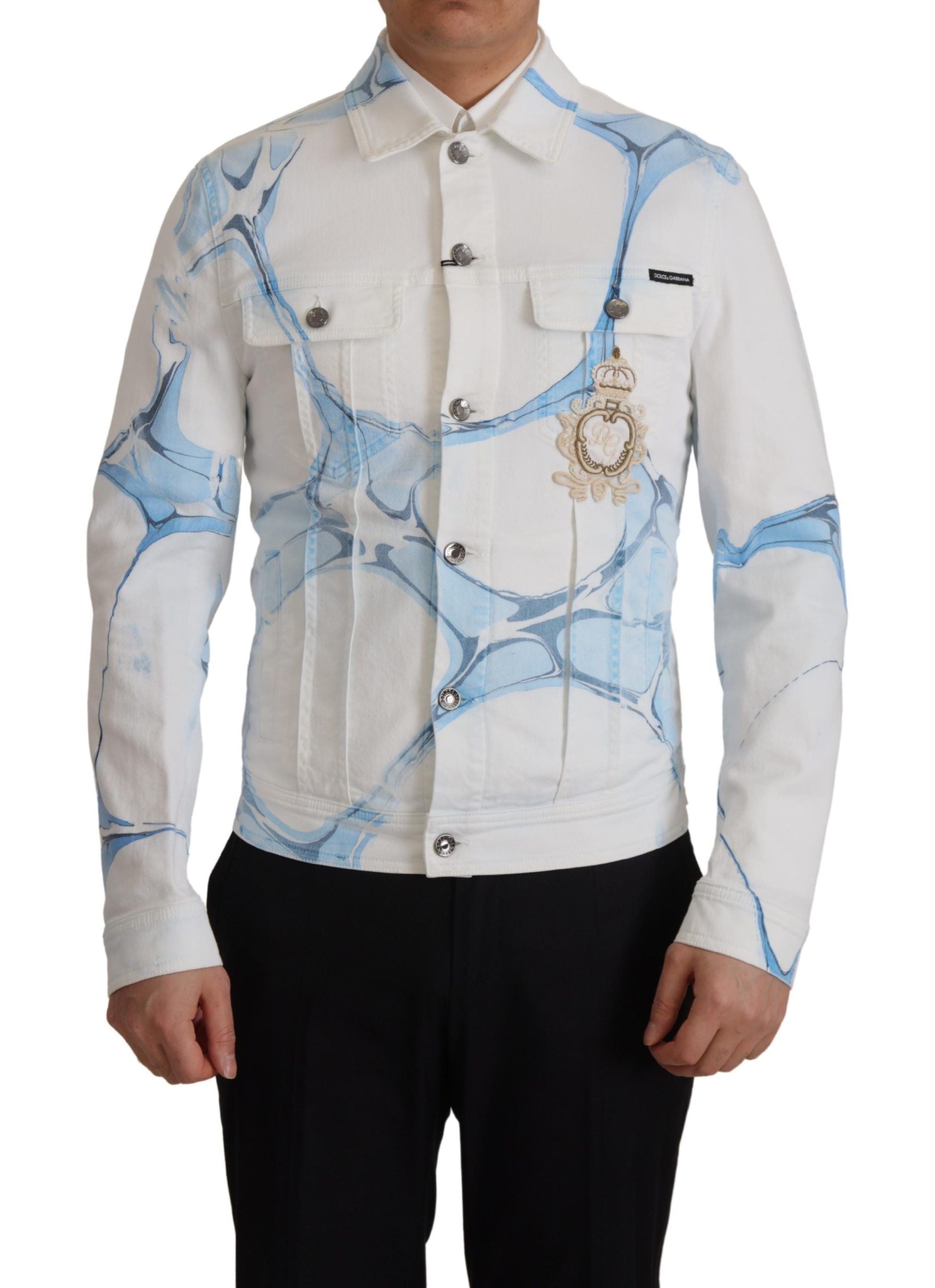 Dolce & Gabbana 98% Cotton jacket in white — view 6