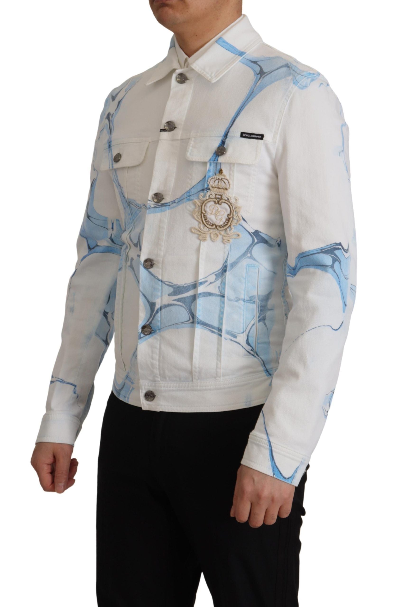 Dolce & Gabbana 98% Cotton jacket in white — view 7