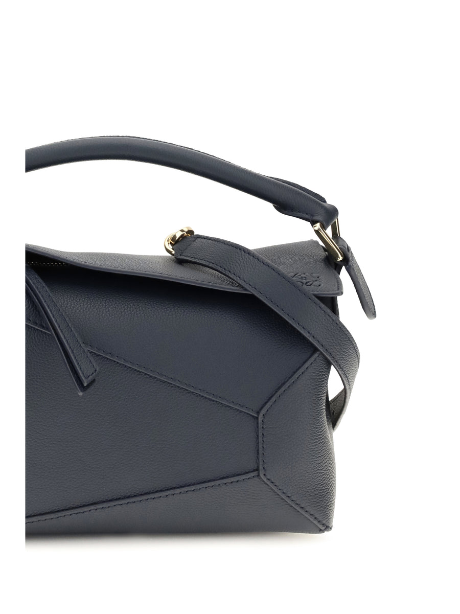 Handbag Puzzle Small Deep Navy Calf Leather Shoulder Bags