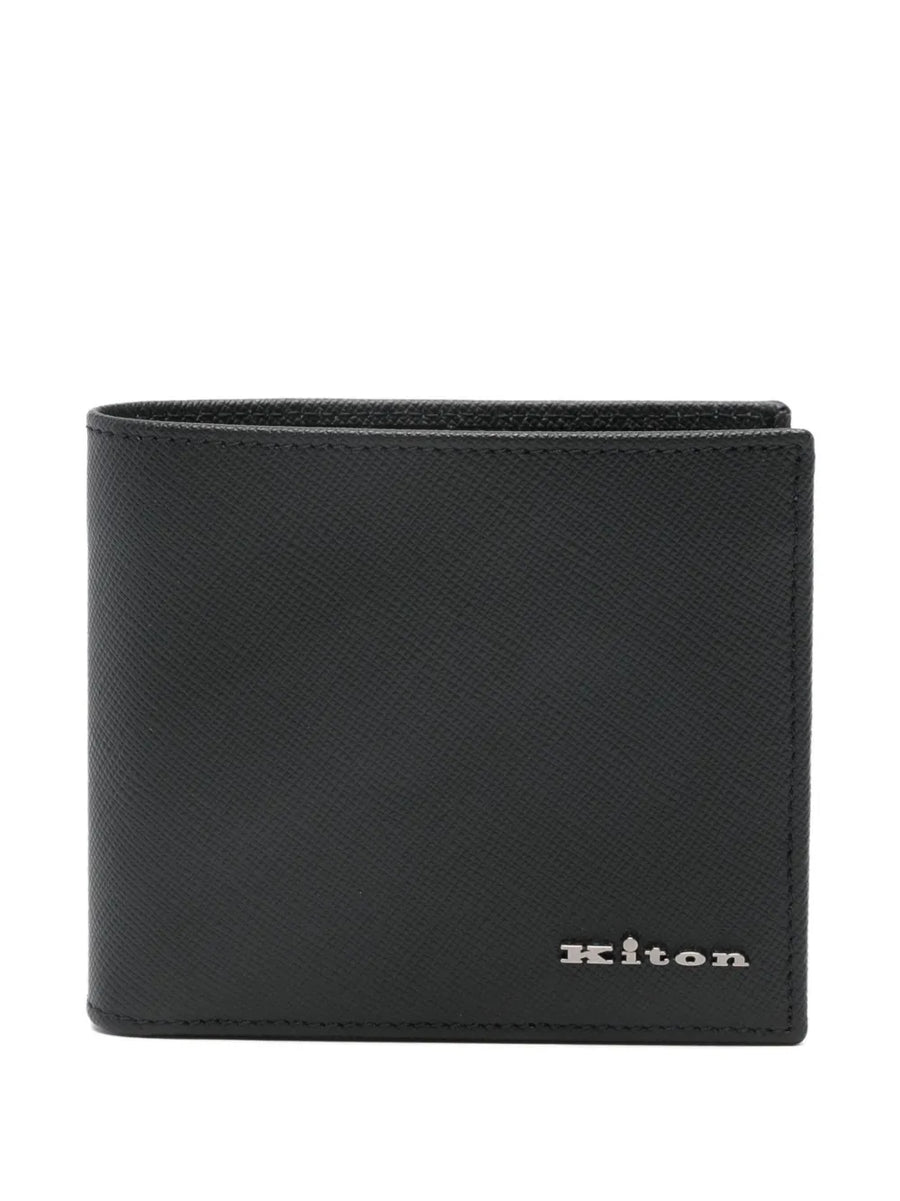 Kiton Leather 100% wallet in black