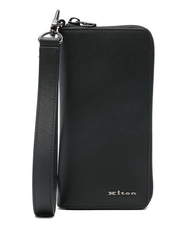 Kiton Leather wallet in black