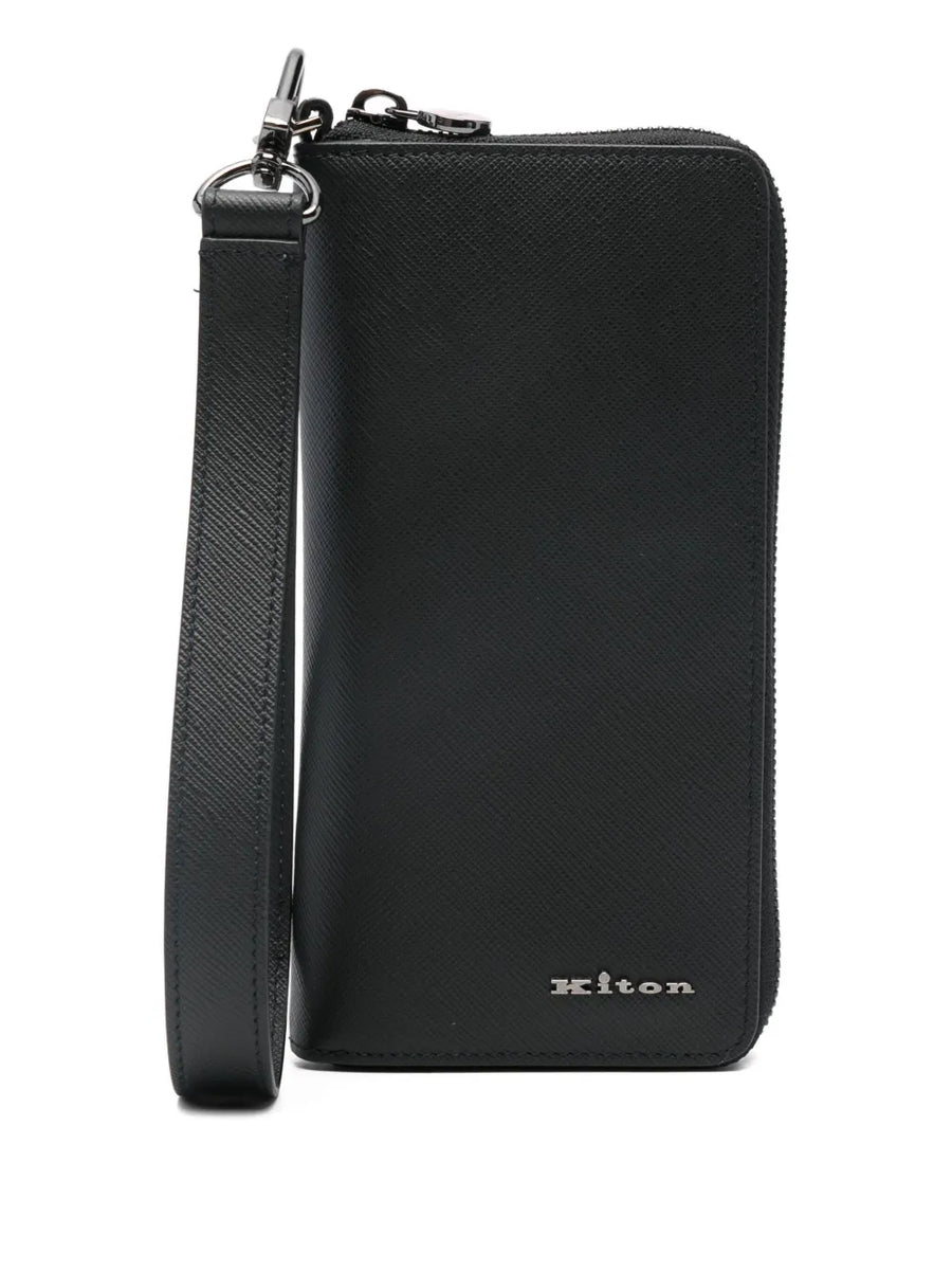 Kiton Leather wallet in black