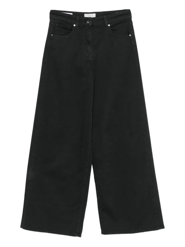 Peserico 100% fabric composition (unspecified fiber) jeans in black