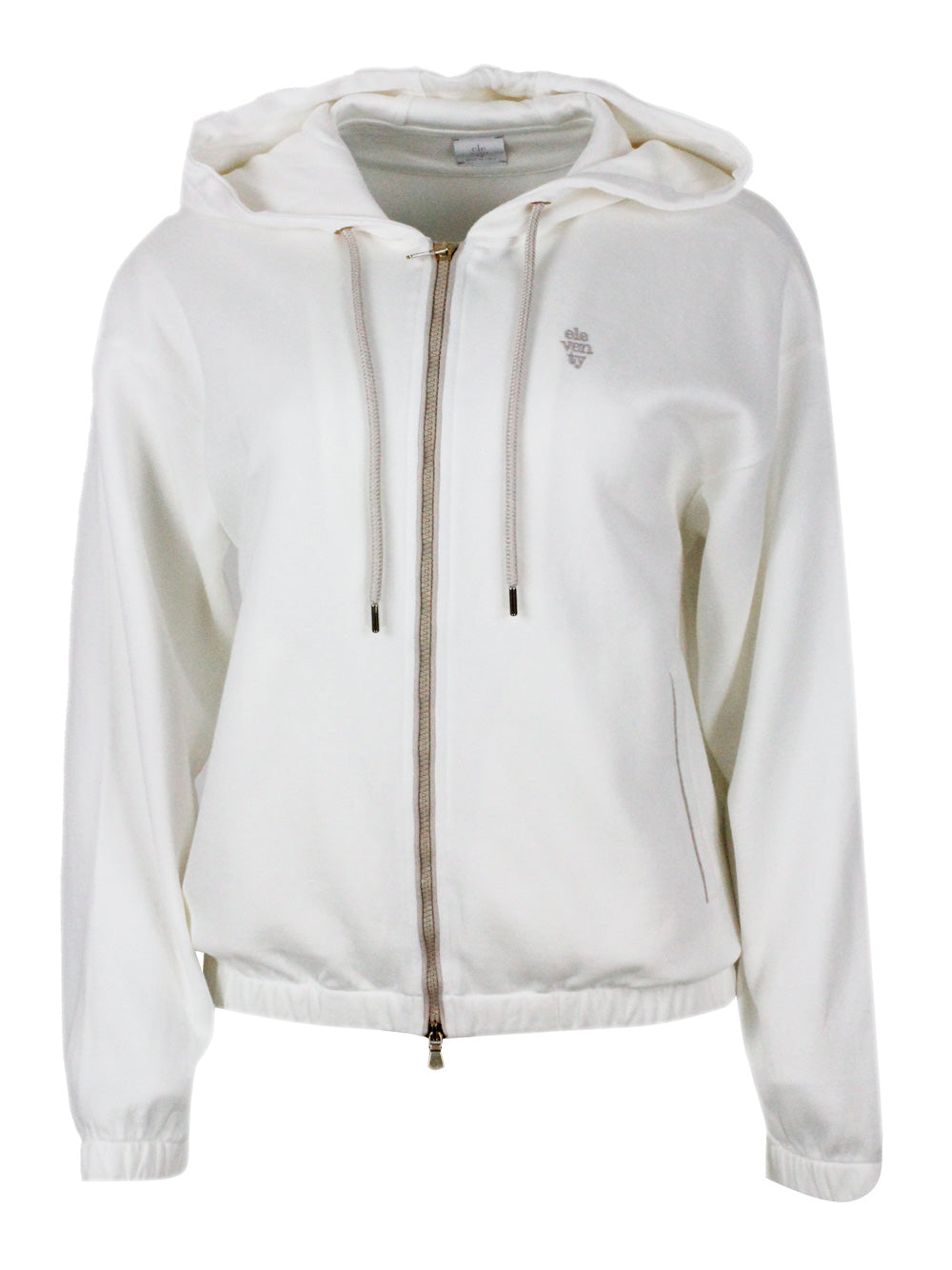 Eleventy Sweaters White 98co 2pa