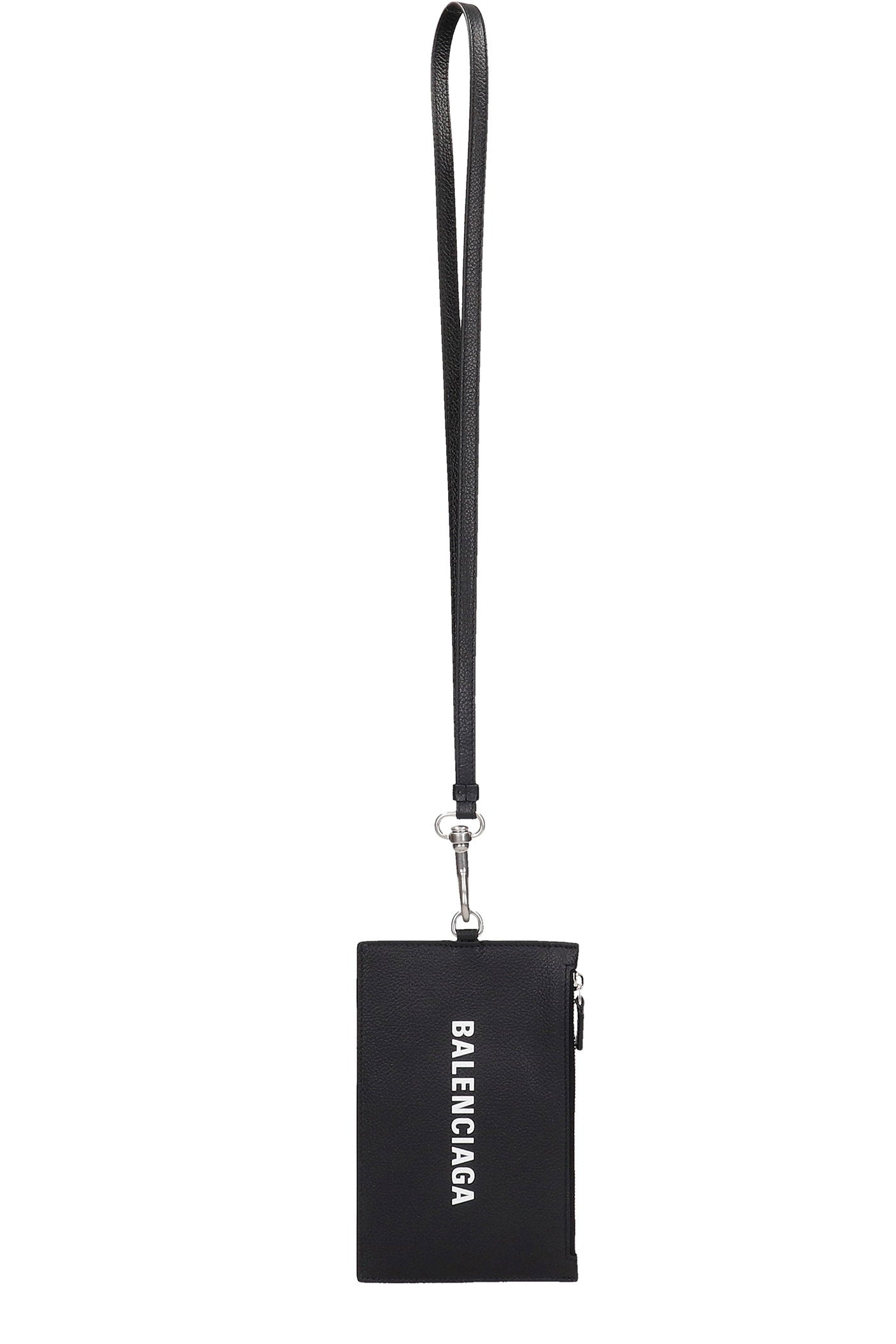 Wallet In Black Leather Accessori