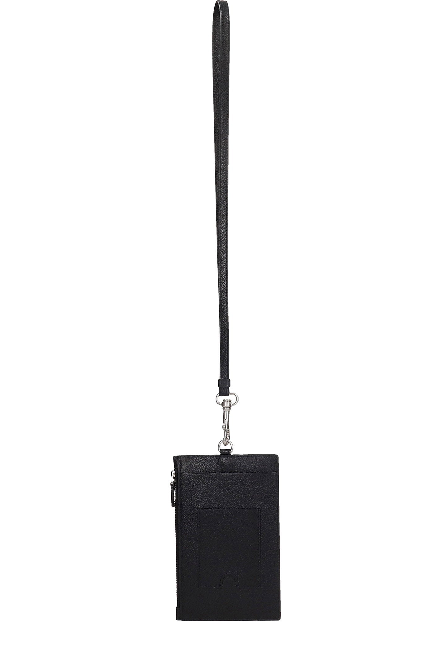 Wallet In Black Leather Accessori