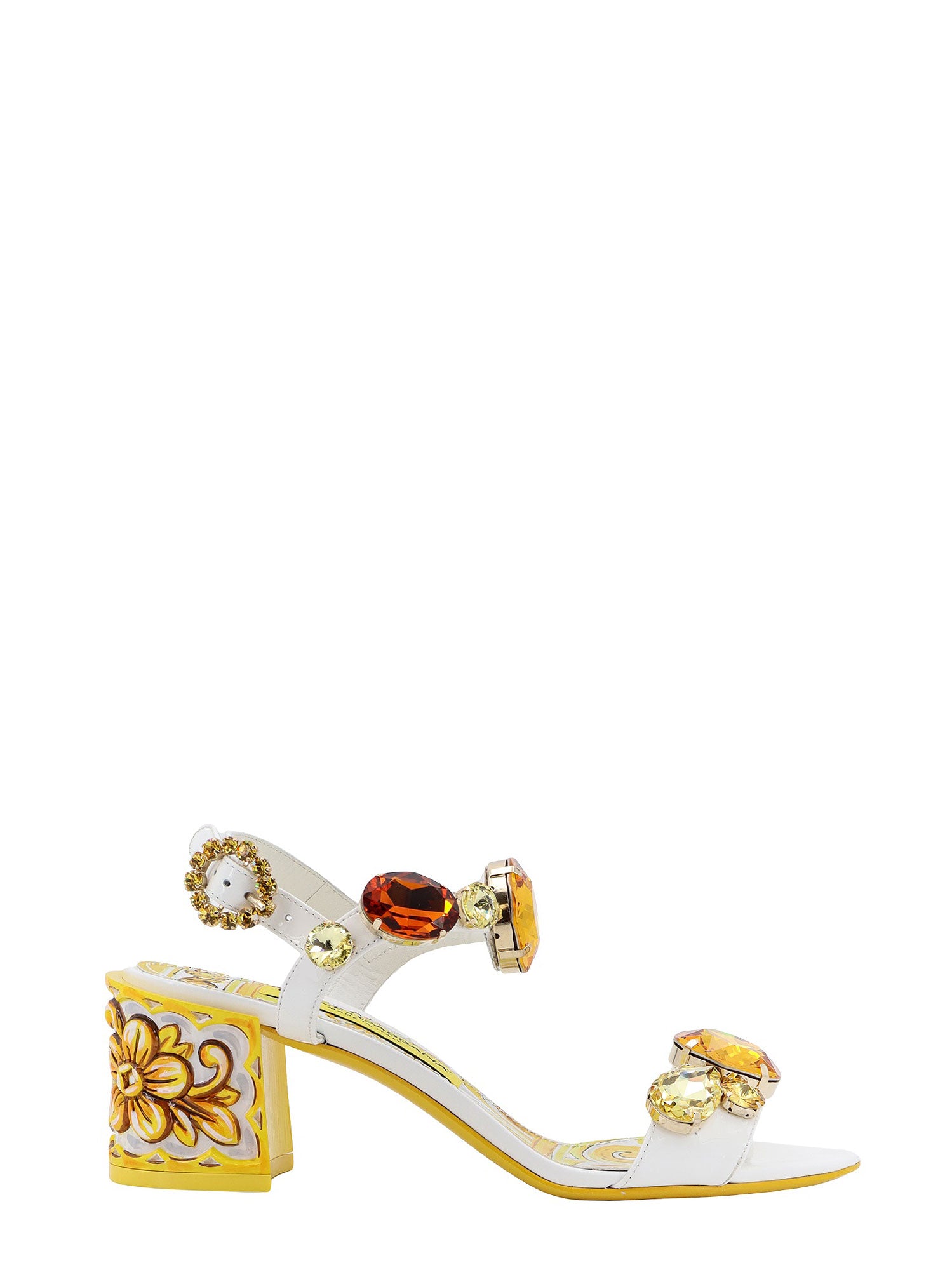 Dolce & Gabbana Sandals Yellow Pelle