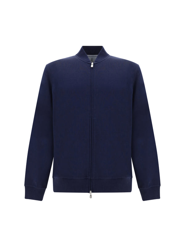 Brunello Cucinelli 100% cotton sweatshirt in navy