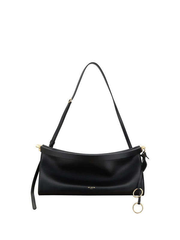 Shoulder Bag Le Click West Black Calf Leather