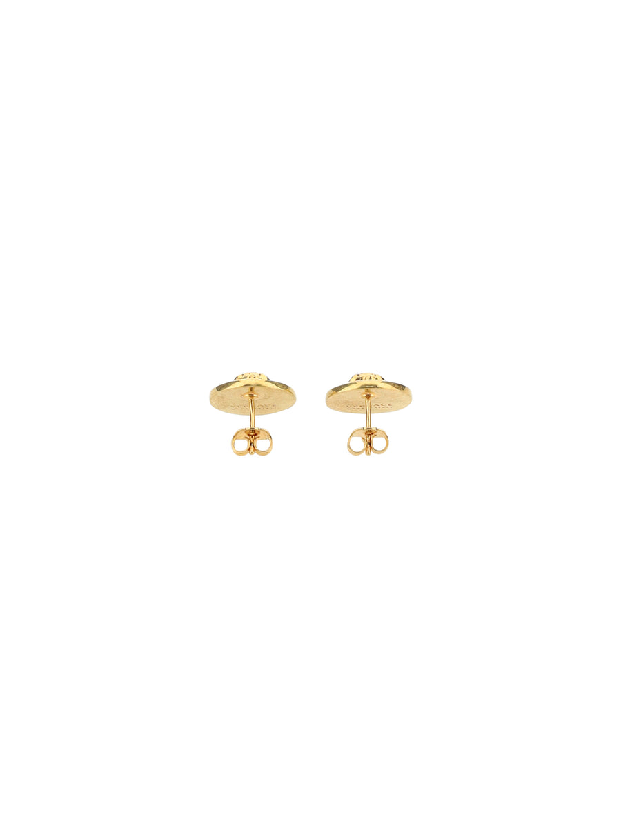 Earrings Medusa Logo Tribute Gold Metal