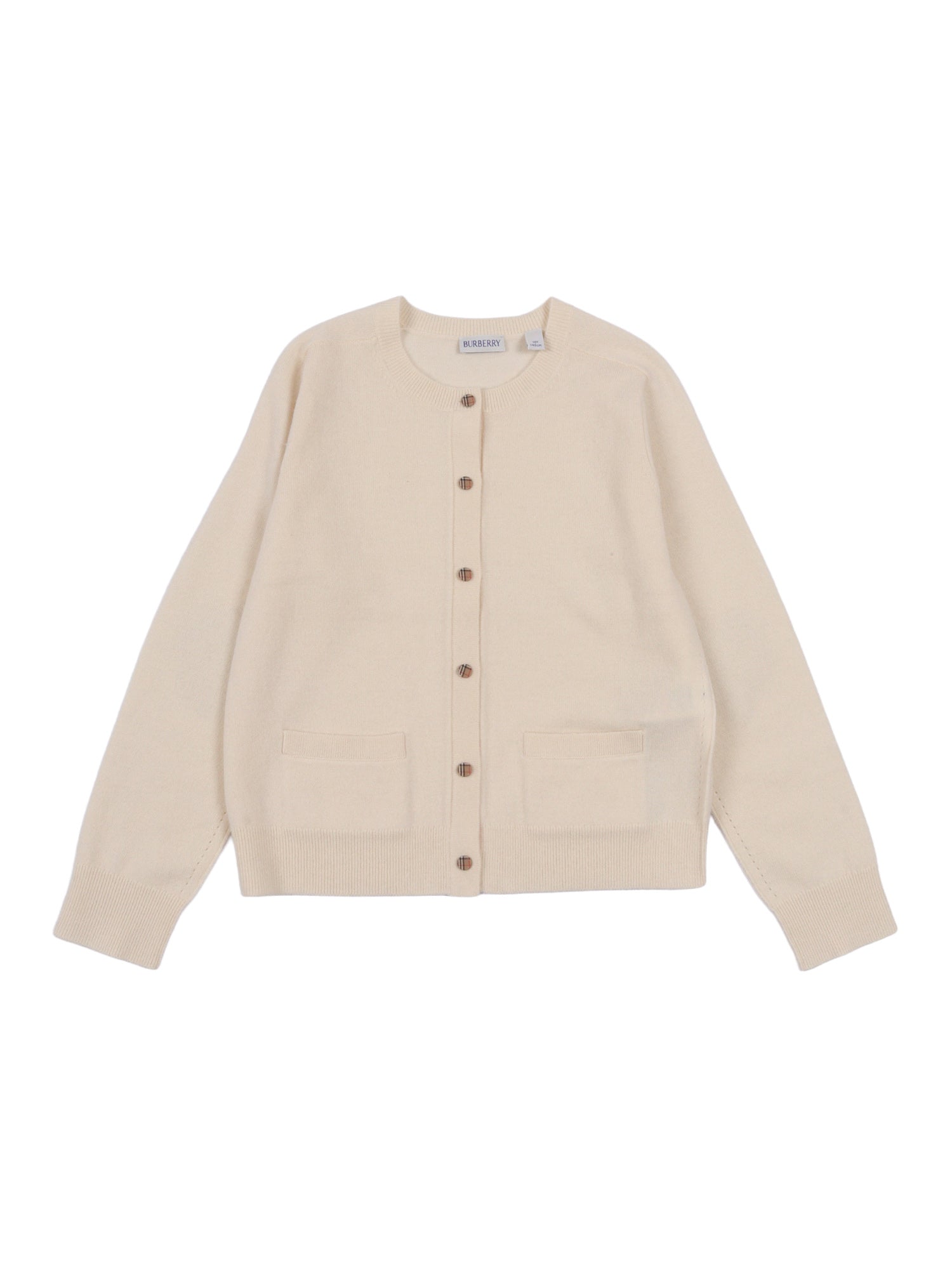 KID GIRL CARDIGANS Beige Wool Cashmere Cardigan