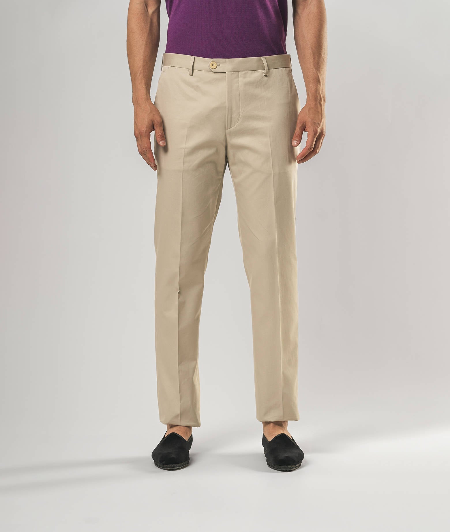 Cotton Chino Ischia Blue Sportswear Trousers