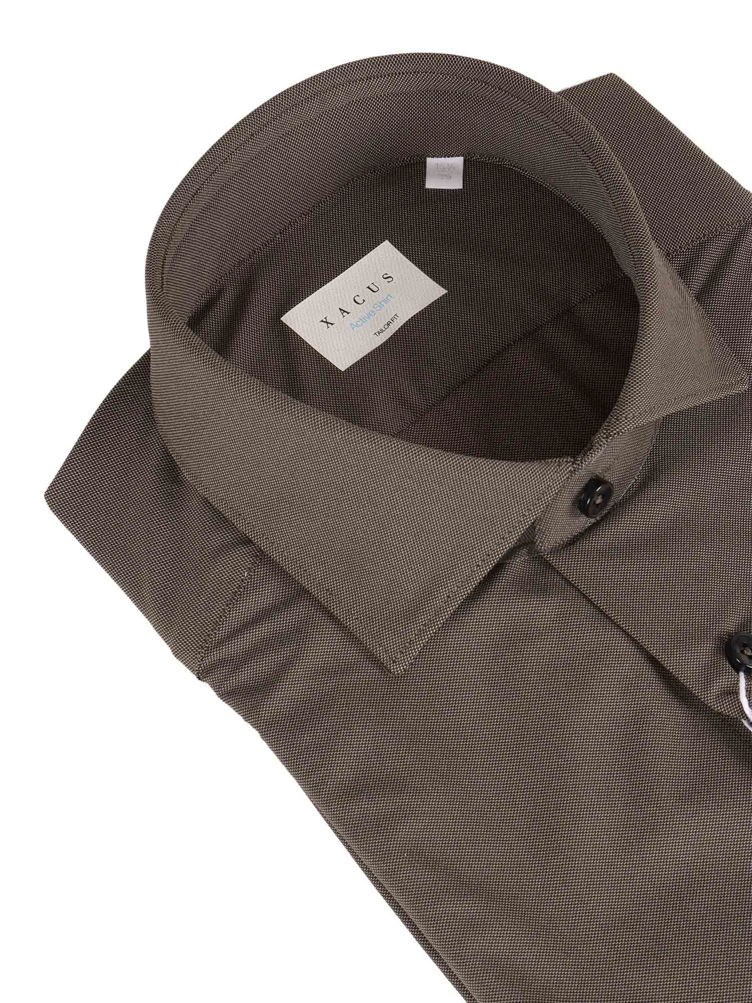 Shirt Brown Polyamide Elastane