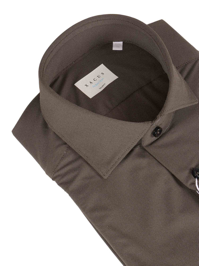 Shirt Brown Polyamide Elastane