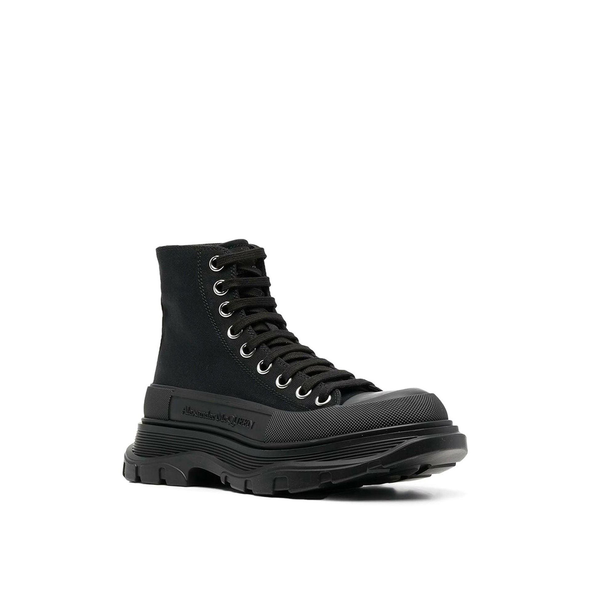 Tread Slick High-Top Sneakers Black Canvas