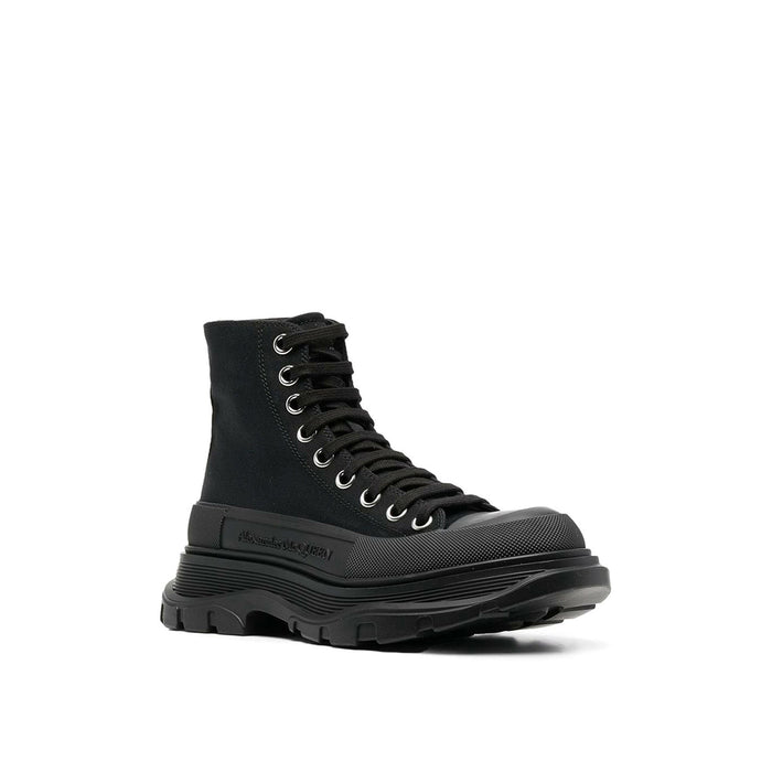 Tread Slick High-Top Sneakers Black Canvas