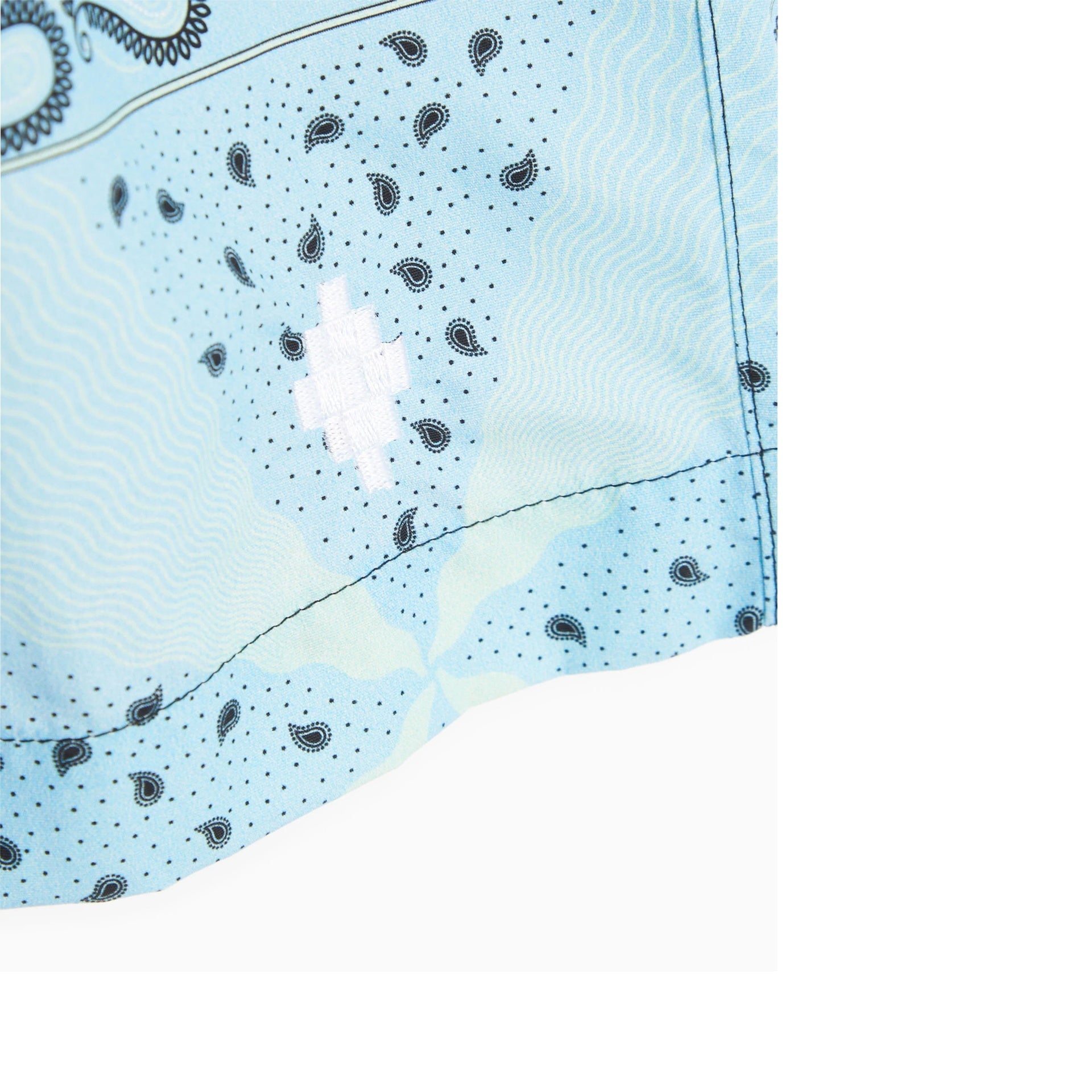All Over Bandana Shorts Yellow Polyamide