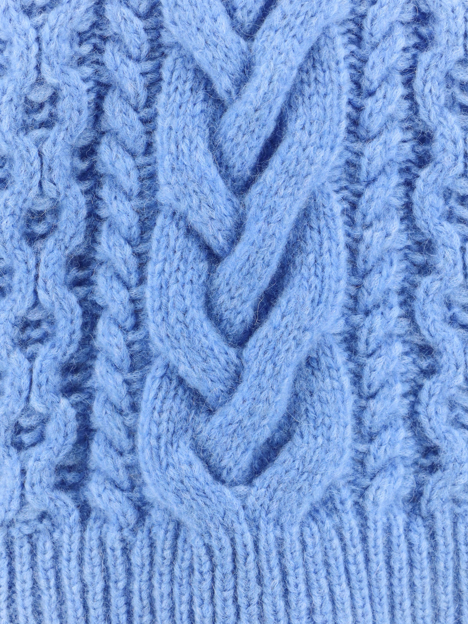 Stella McCartney Sweaters Blue Alpaca Lana Poliammide