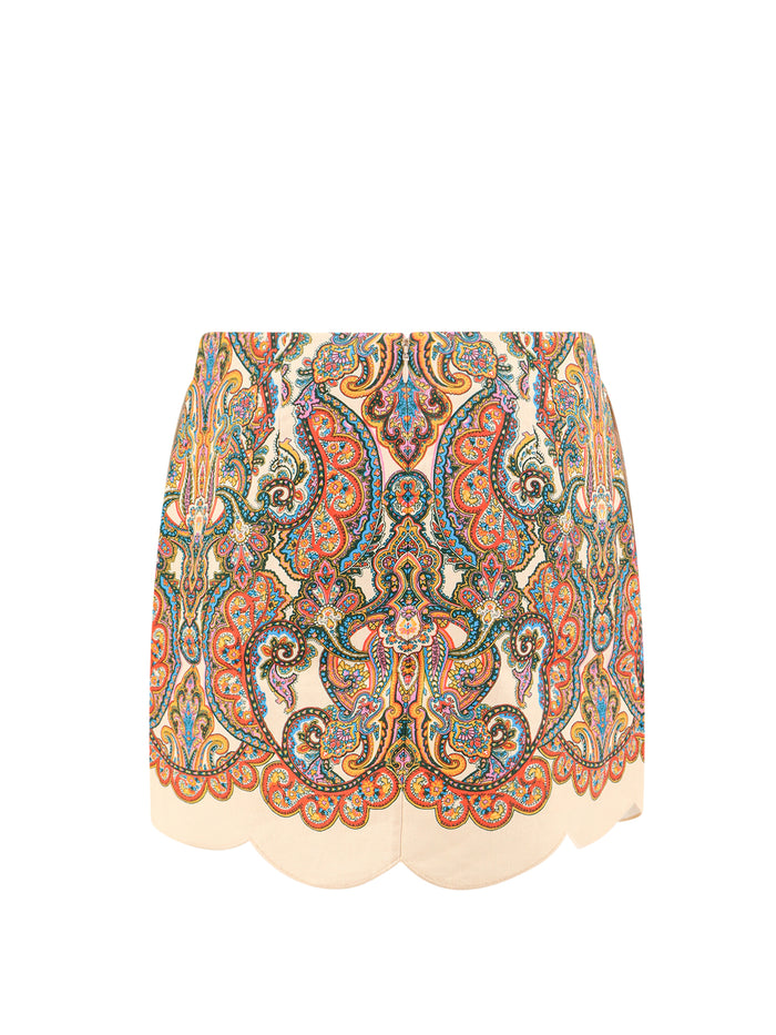Zimmermann Skirts Multicolour Lino