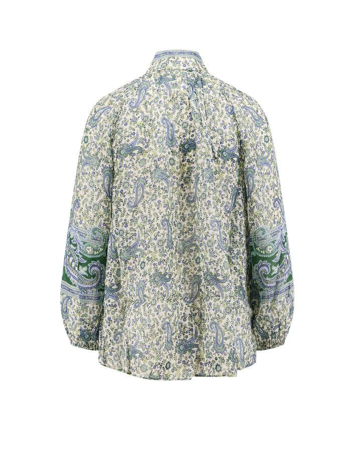 Zimmermann T-Shirts And Polos Green Ramie