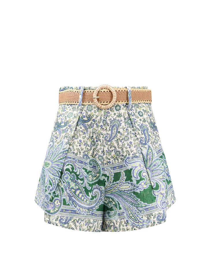 Zimmermann Shorts Blue Lino