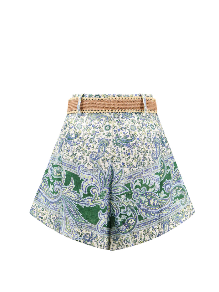 Zimmermann Shorts Blue Lino