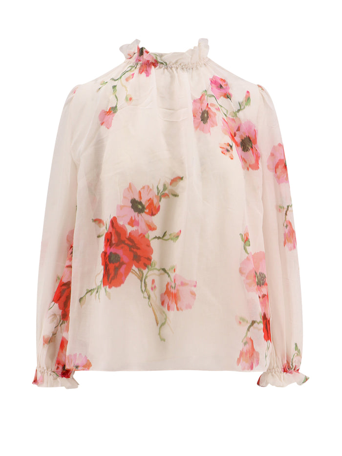 Zimmermann T-Shirts And Polos Beige Cotone Seta