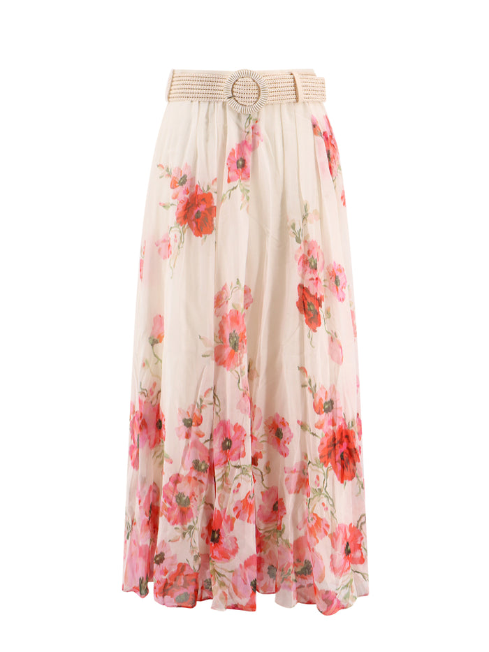 Zimmermann Skirts Beige Cotone Seta