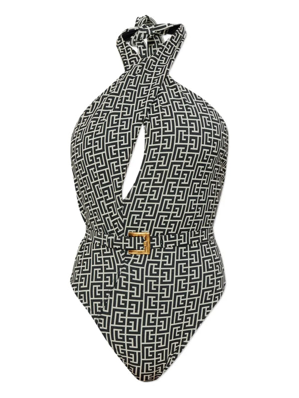 Balmain Polyamide 100% one-piece swimsuit in black