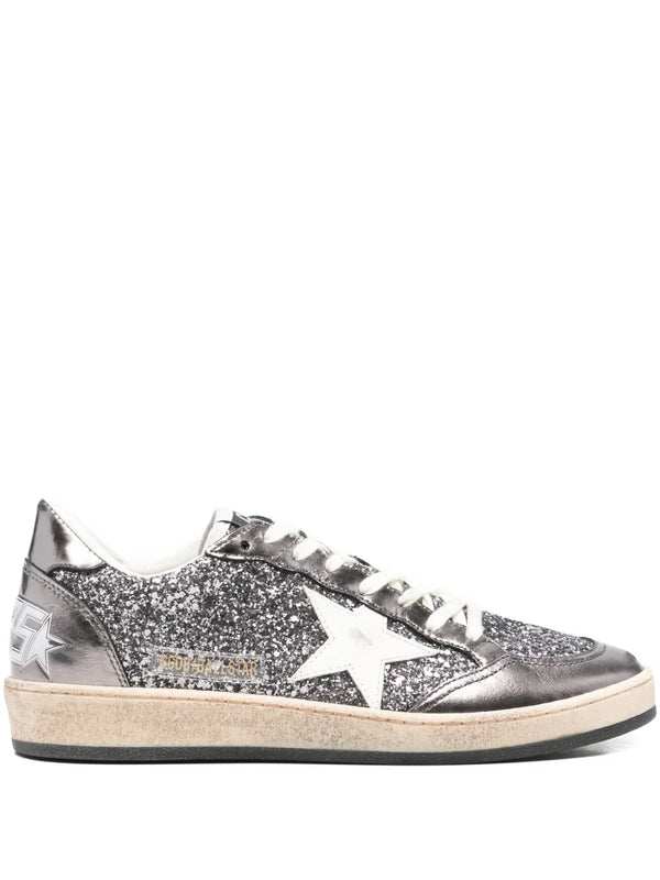 Golden Goose Outer: glitter sneaker in grey
