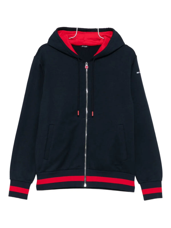 Kiton Cotton 100% sweatshirt in navy