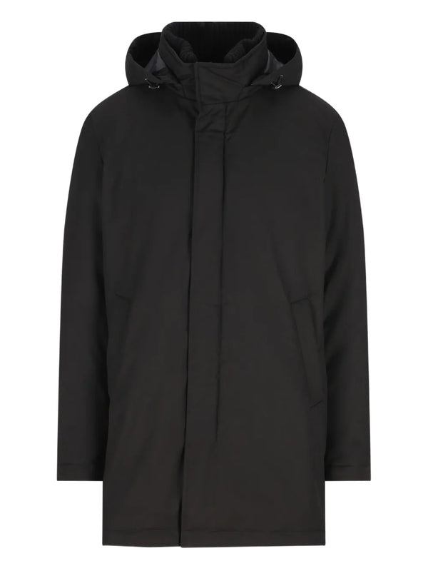 Herno Polyester 80% coat in black
