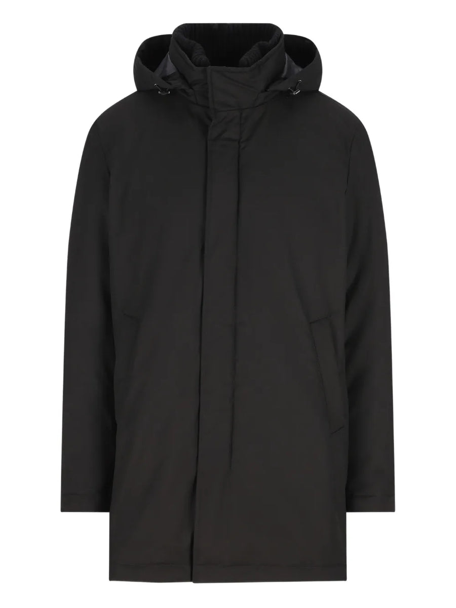 Herno Polyester 80% coat in black