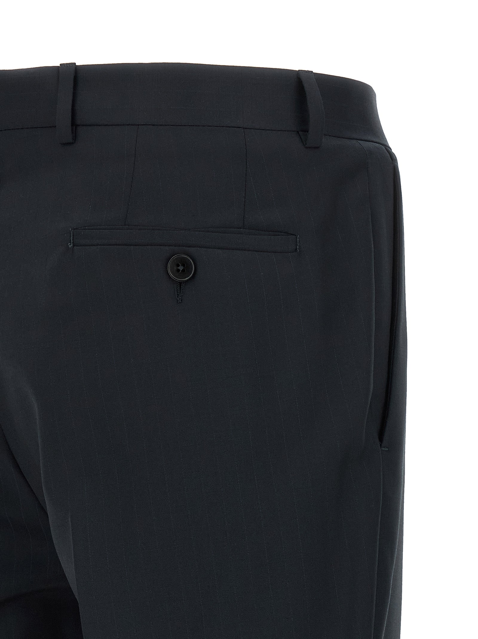 Pinstriped dress Blue Wool Suits