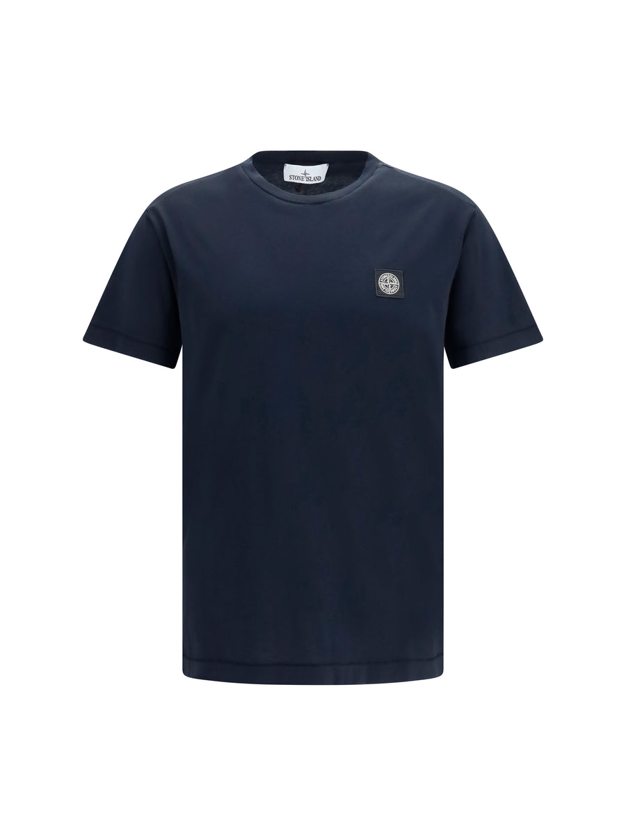 Stone Island 100% COTTON t-shirt in navy