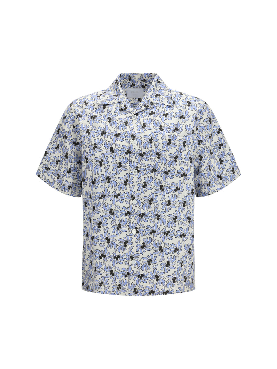 Prada 76% cotton shirt in white