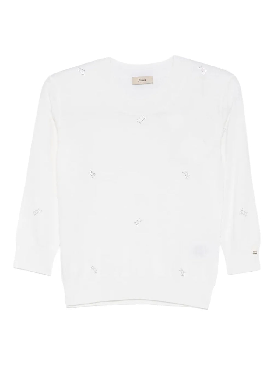 Herno 100% (fiber composition not specified in feed) top in white