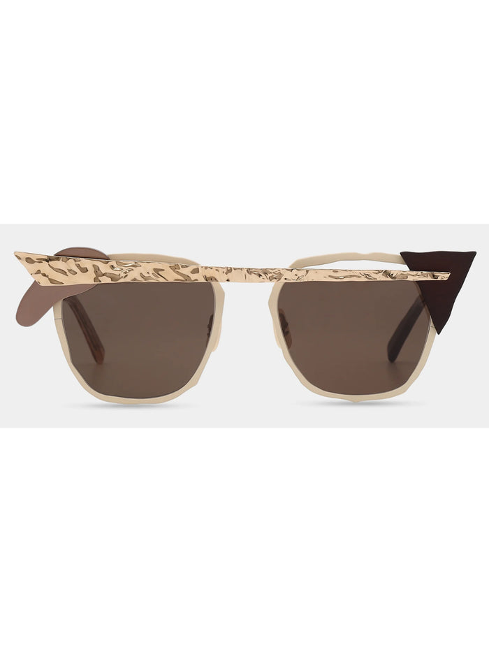 1o0n59z0a Brown Titanium | Glasses