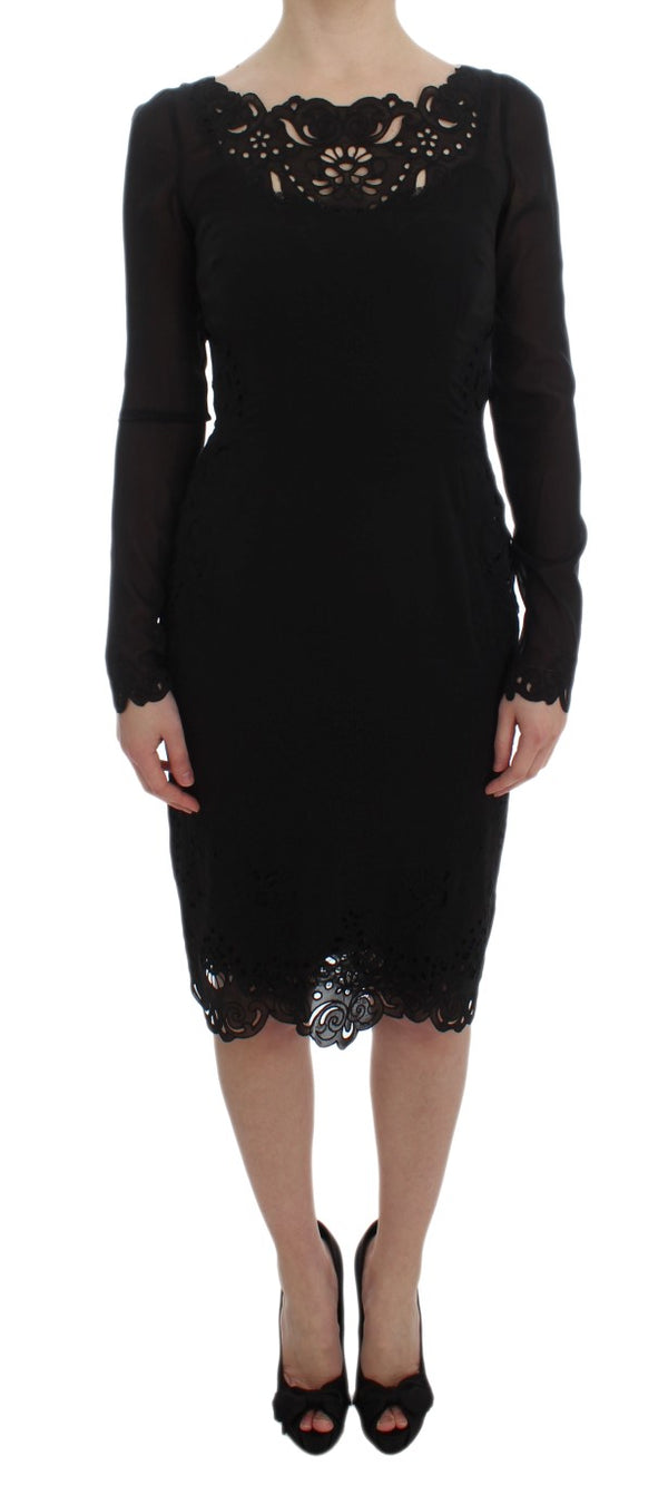 Dolce & Gabbana 78% Silk dress in black