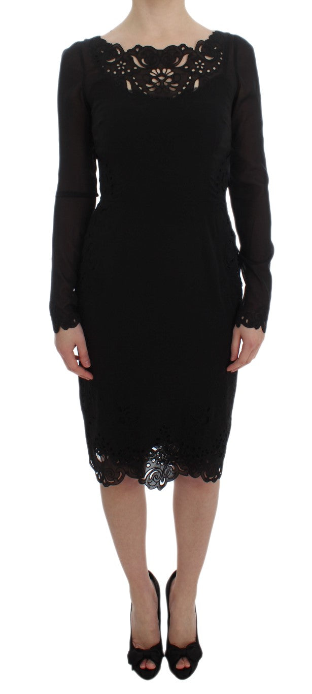 Dolce & Gabbana 78% Silk dress in black