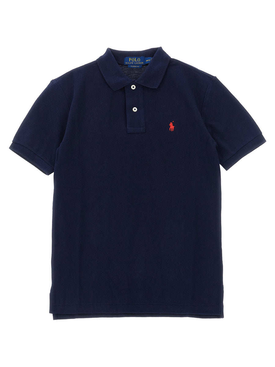 Polo Ralph Lauren Embroidered Pony Logo Polo — Navy