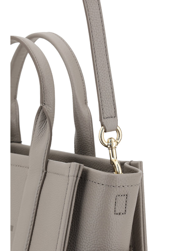Grained Calf Leather Tote Cement Handbags