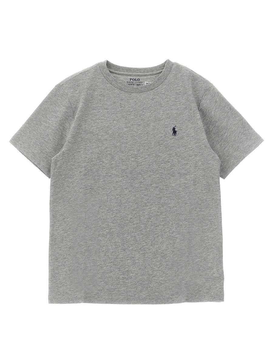 Polo Ralph Lauren Logo-Embroidered Pony T-shirt — grey