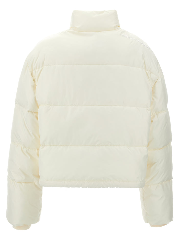 AC cropped down jacket White Polyester Jacket, Parka, Casual
