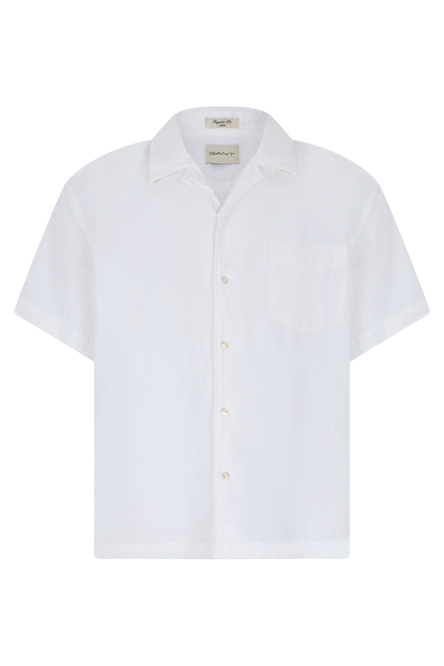 Linen Short-Sleeve Shirt White