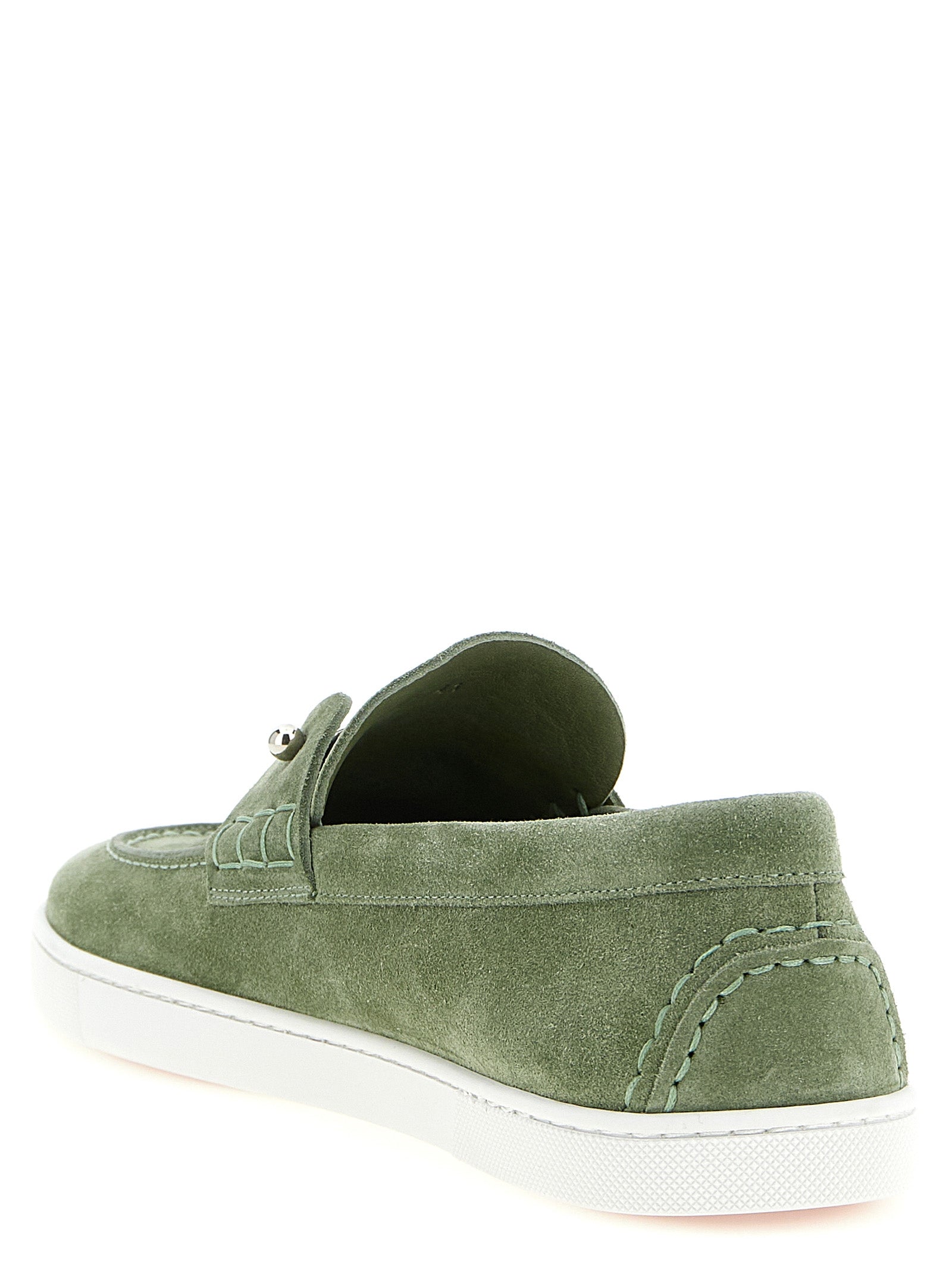 Chambeliboat loafers Green Calfskin Leather (bos Taurus)