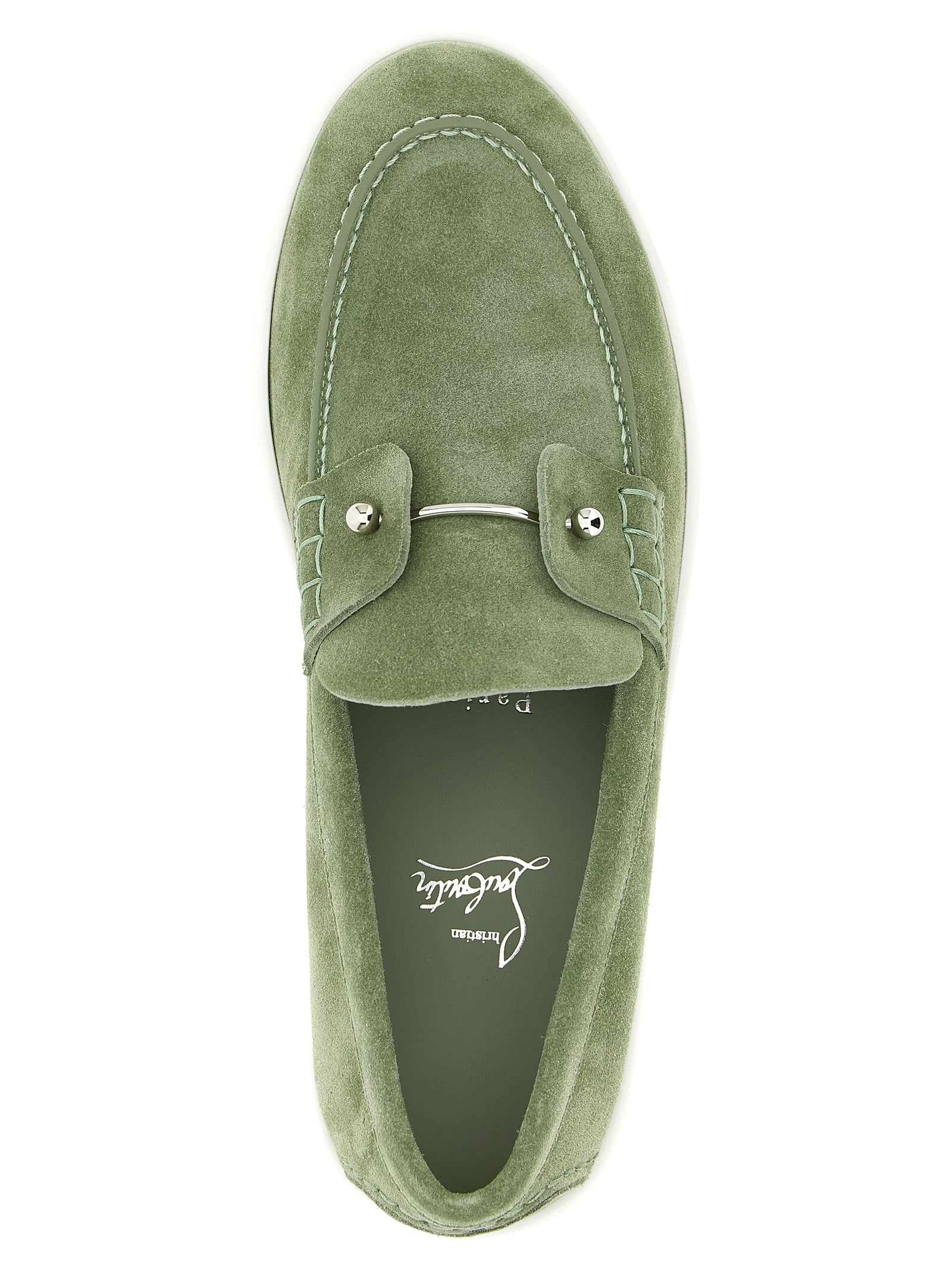 Chambeliboat loafers Green Calfskin Leather (bos Taurus)